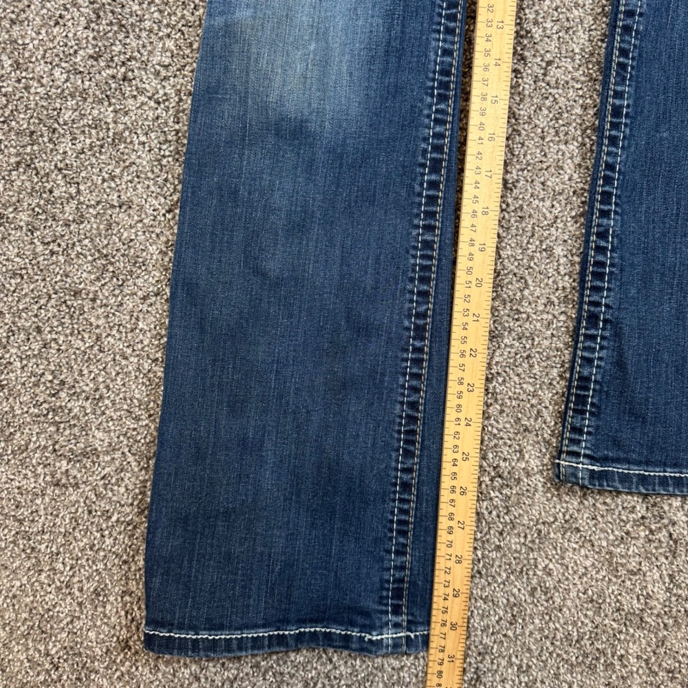 Ariat REAL Denim Women 30R Medium Wash Bootcut Western Jeans Paisley Trim - Picture 6 of 14